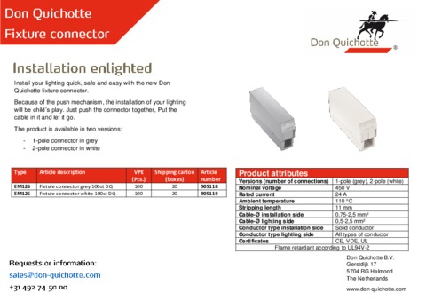 Fixture connector