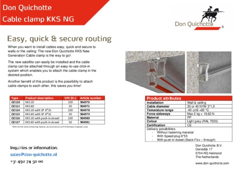 Cable clamp KKS NG