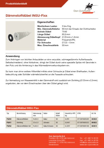 Dämmstoffdübel INSU-Fixx Dämmstoffdübel INSU-Fixx